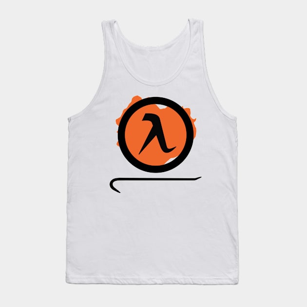 Half-Life Game Logo With Crowbar Tank Top by SPACE ART & NATURE SHIRTS 